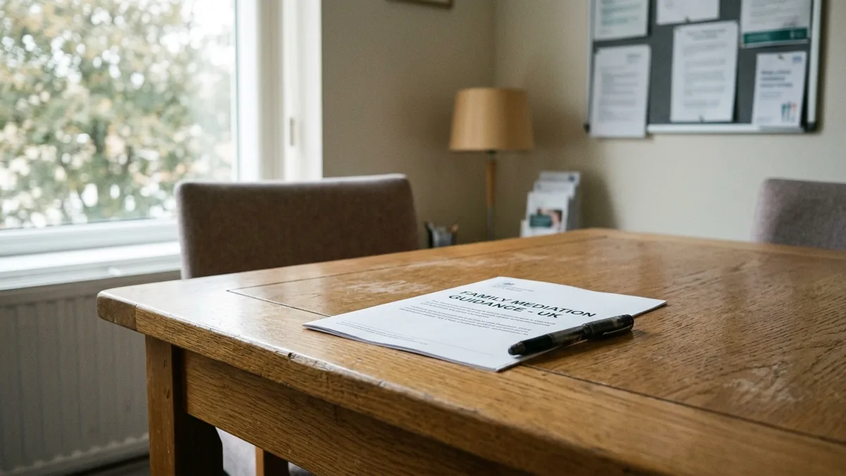 A single document on an otherwise empty table in a quiet meeting room